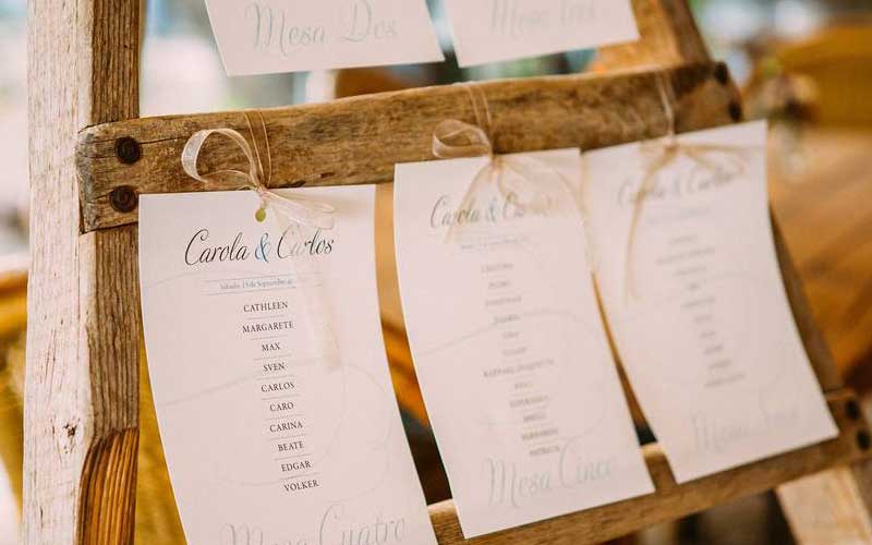 Seating Plan para tu boda